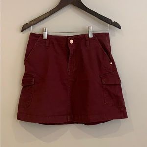 Burgundy skirt